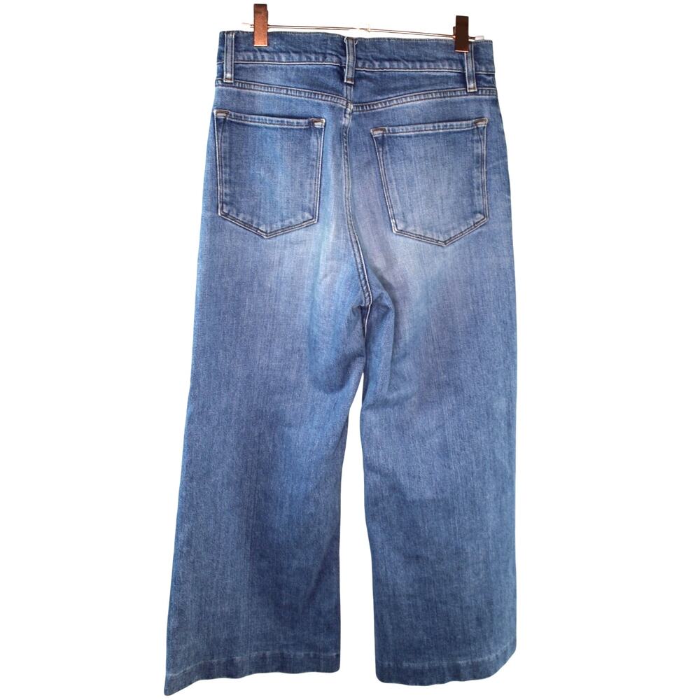 Frame denim Le Vintage crop jeans Webster Wide Leg 27 stone washed - Picture 3 of 6